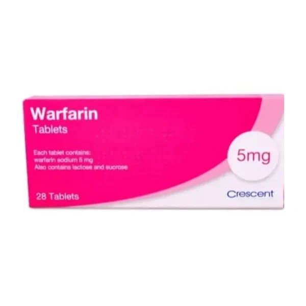 قرص وارفارین کرسنت فارما 5 میلی گرم   Warfarin Crescent 5 mg tablet