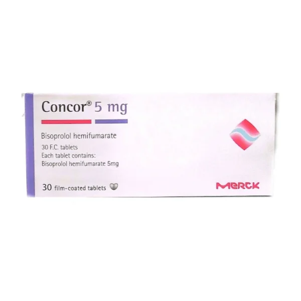 قرص کنکور 5 میلی گرم    Concor 5 mg tablet