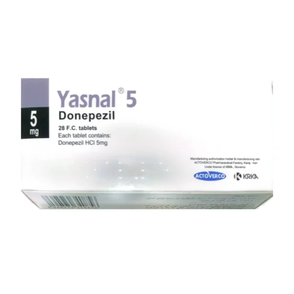 قرص یاسنال 5 میلی گرم (دونپزیل خارجی) –  Yasnal 5 mg tablet